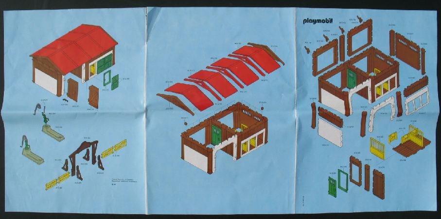 Playmobil 3436 - Manège De Poneys Vintage (1985) - Occasion